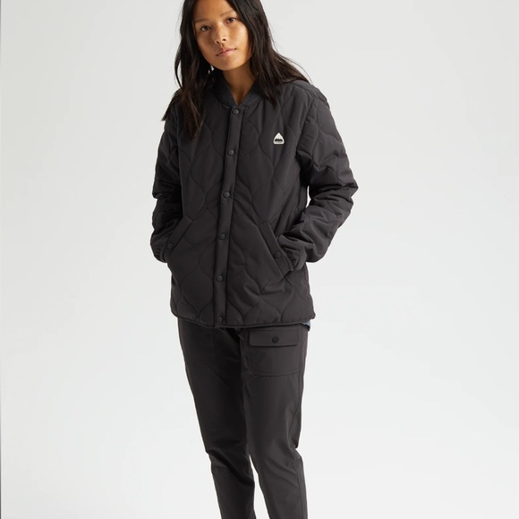 Burton grey Kiley insulator quilted jacket sz s small preloved - Picture 7 of 13